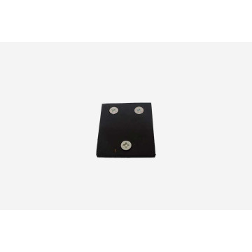 Gummiauflage in schwarz