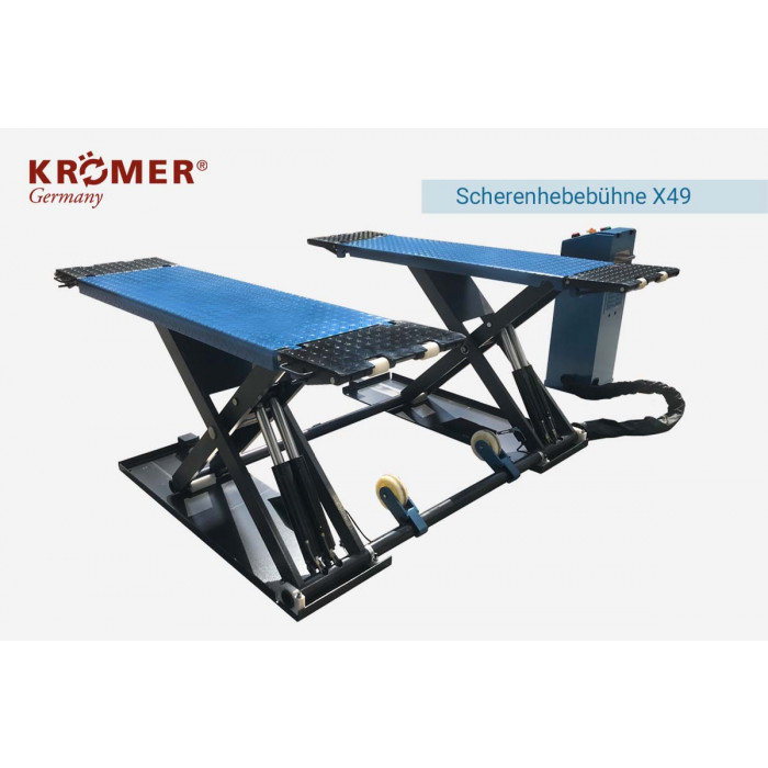 Scherenhebebühne mit Blauem Bedienpult Scherenhebebühne mit Blauem Bedienpult