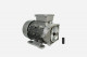 Elektromotor in silber mit Schraube
