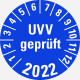 UVV Prüfung Sticker für 2022